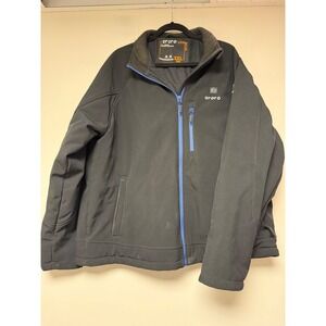 ORORO Heated Apparel Men's Black Softshell Jacket 2XL Electric Coat no battery